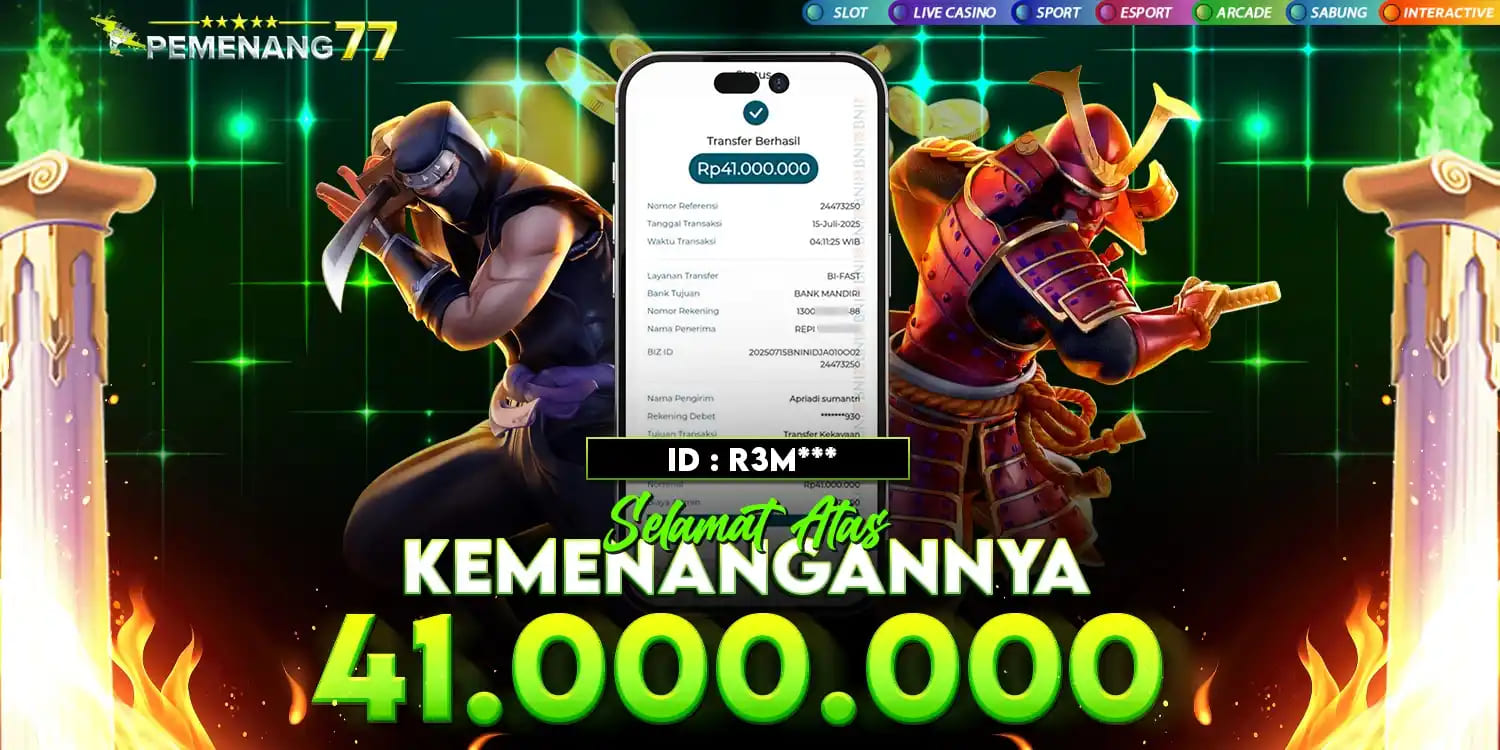 PEMENANG TURNAMENT SLOT MINGGUAN PEMENANG77